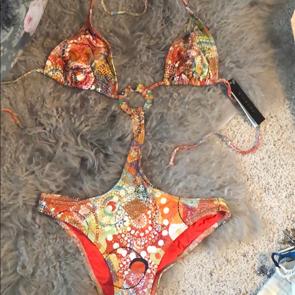 Stunning one piece cut out  Zingara swimsuit NWT